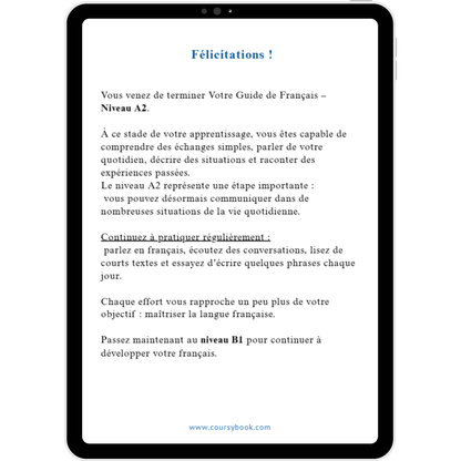 Pack complet (A1/A2/B1)